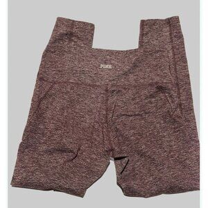 Victoria's Secret PINK COZY Soft Leggings Burgandy Heather High Rise Women’s L
